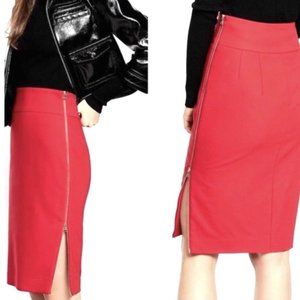 EXPRESS Midi Full Side Zipper Pencil Skirt